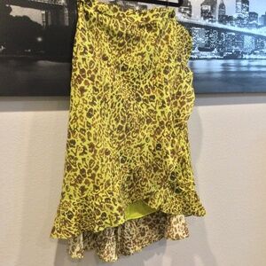Made in Italy Pinko Leopard Print Skirt